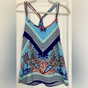 Philosophy of Paek Blue Paisley Women's Top -Sm